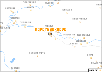 map of Novoye Bokhovo