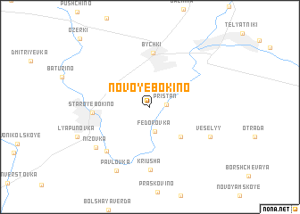 map of Novoye Bokino