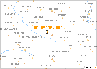 map of Novoye Brykino