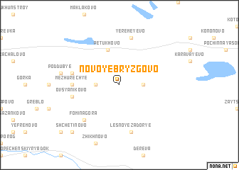 map of Novoye Bryzgovo