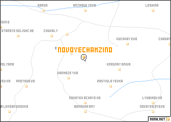 map of Novoye Chamzino