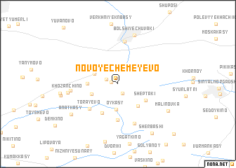 map of Novoye Chemeyevo