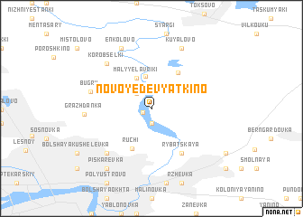 map of Novoye Devyatkino