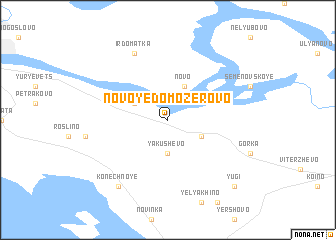 map of Novoye Domozerovo