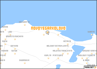 map of Novoye Garkolovo