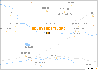 map of Novoye Gostilovo