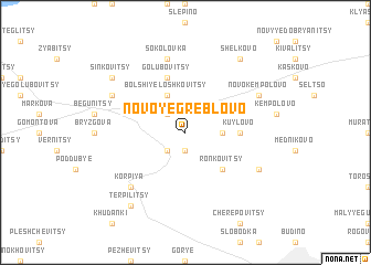 map of Novoye Greblovo