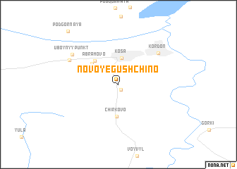 map of Novoye Gushchino