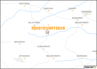 map of Novoye Ivantsëvo