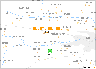 map of Novoye Kalikino