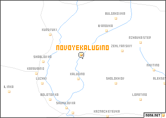 map of Novoye Kalugino