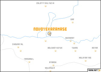 map of Novoye Karamase