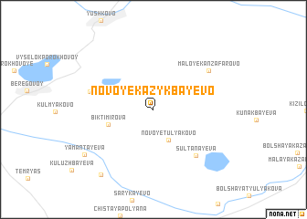 map of Novoye Kazykbayevo