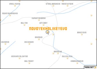 map of Novoye Khalikeyevo