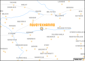 map of Novoye Khanino