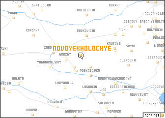 map of Novoye Kholochʼye