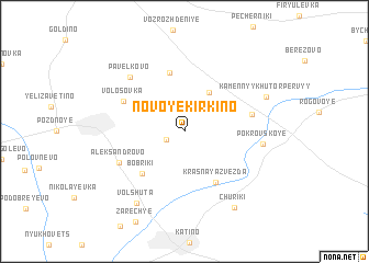 map of Novoye Kirkino