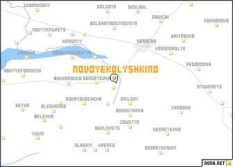 map of Novoye Kolyshkino