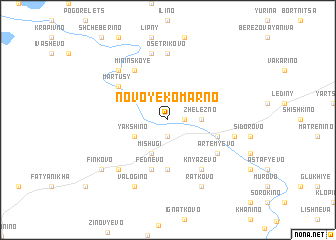 map of Novoye Komarno