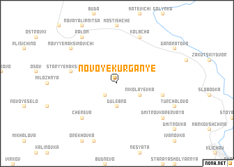 map of Novoye Kurganʼye