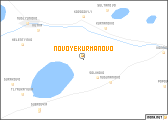 map of Novoye Kurmanovo