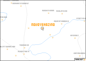 map of Novoye Mazino