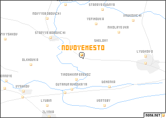 map of Novoye Mesto