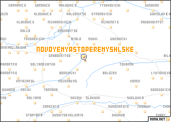 map of Novoye Myasto Peremyshlʼske