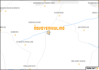 map of Novoye Nikulino