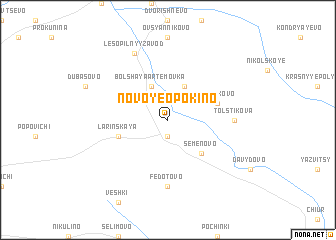 map of Novoye Opokino