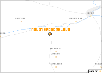 map of Novoye Pogorelovo