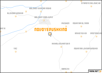 map of Novoye Pushkino