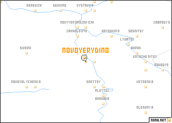 map of Novoye Rydino