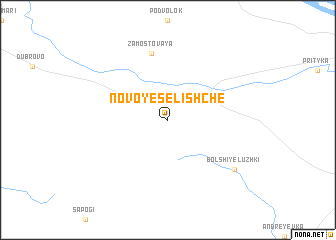map of Novoye Selishche