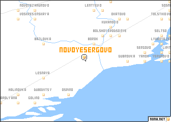 map of Novoye Sergovo