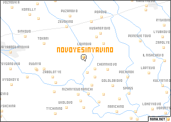 map of Novoye Sinyavino