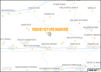 map of Novoye Tinchurino