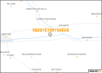 map of Novoye Tomyshevo