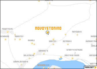 map of Novoye Tonino