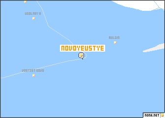 map of Novoye Ust\