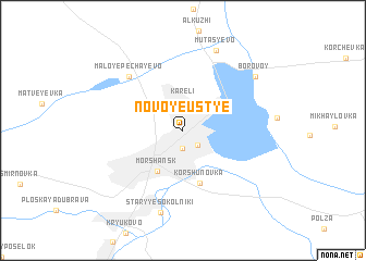 map of Novoye Ust\