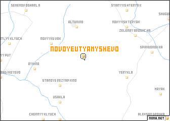 map of Novoye Utyamyshevo