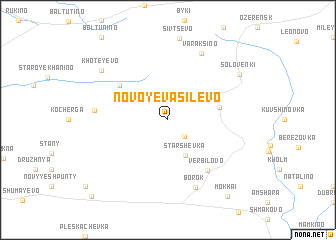 map of Novoye Vasilëvo