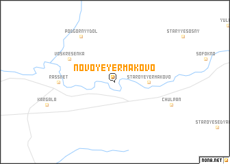 map of Novoye Yermakovo