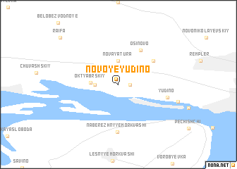 map of Novoye Yudino