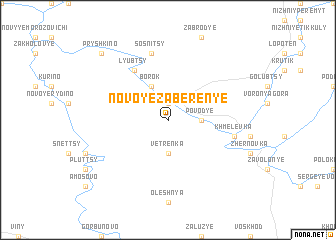 map of Novoye Zaberen\