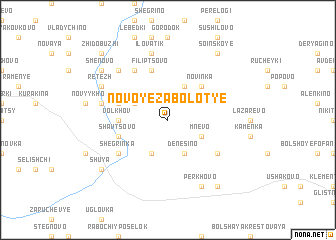 map of Novoye Zabolot\