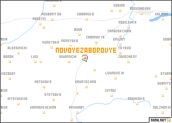 map of Novoye Zaborovʼye