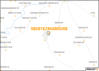 map of Novoye Zakharkino