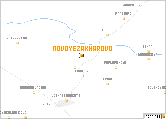 map of Novoye Zakharovo